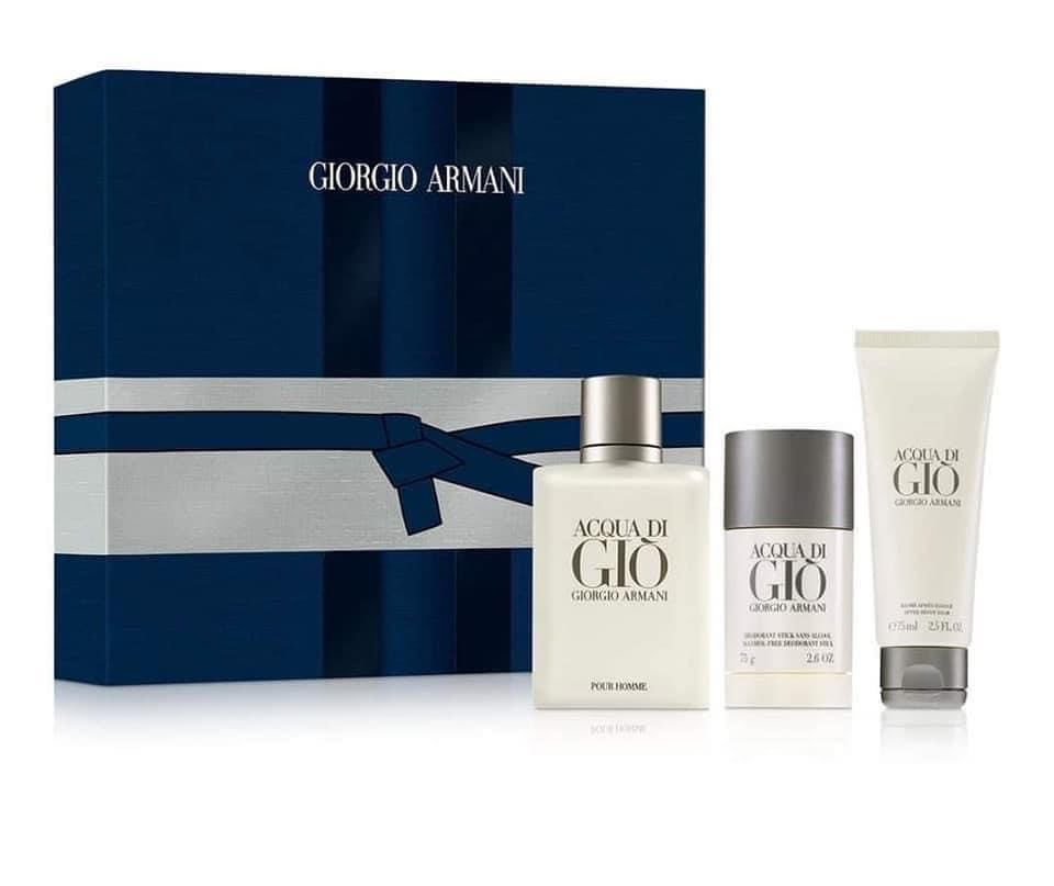 Gift Set Giorgio Armani Acqua Di Gio 3 pcs (EDT 100ml & EDT 15ml & Sữa tắm 75ml)
